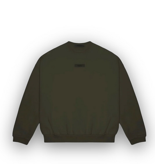 Fear of God Essentials Ink Crew Neck Sweatshirt "Green"